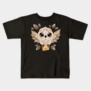 owl mail of leaves Kids T-Shirt